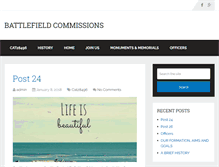 Tablet Screenshot of battlefieldcommissions.org